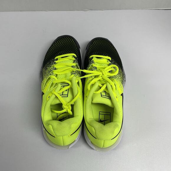 Nike Air Zoom Vapor X HC Volt Black Spray AA8030 702 Size 7 Tennis Shoes Court